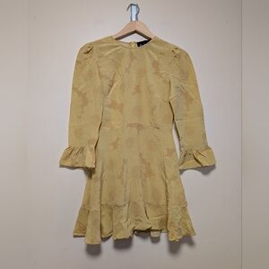 Réalisation Silk Floral Mini Dress Yellow Women’s s